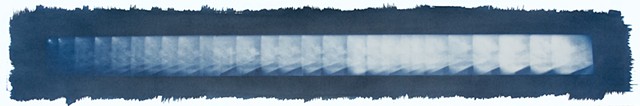 cyanometer, cyanotype, Prussian Blue, blueness of the sky, Holga, 120 film, multiple exposure, alterative photography, abstract, vernal equinox