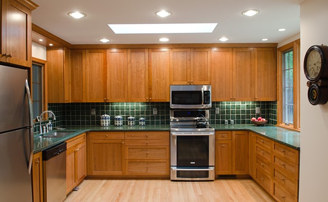 Shaker style kitchen view
