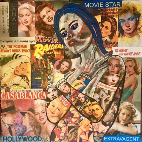 Collage tribute to Hollywood.