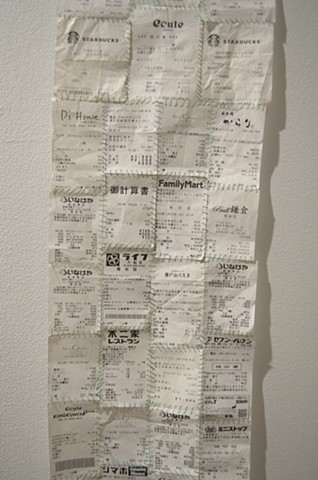 All My Receipts From Japan (detail)