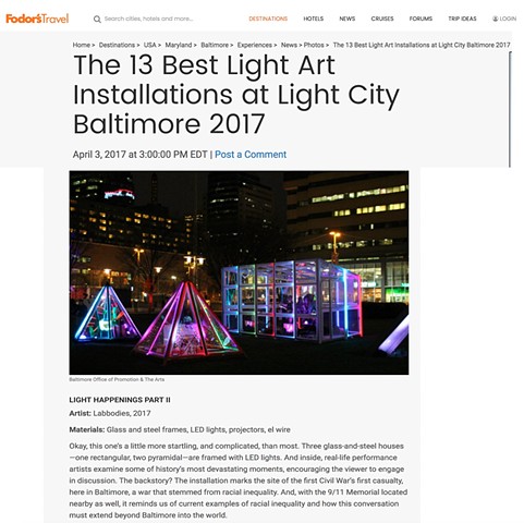 Labbodies Makes top 13 Light City Installations in Fodors Travel! 