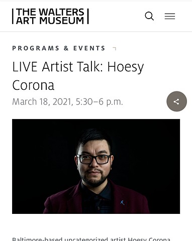 Hoesy Corona in conversation with The Walters Art Museum