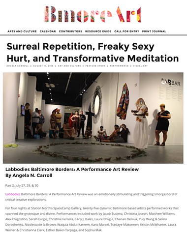 Labbodies Performance Art Review 2016 | part 2 in BmoreArt 