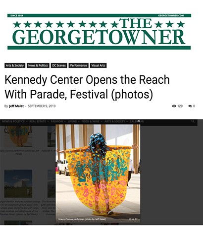 Hoesy Corona featured in The Georgetowner in Washington, DC