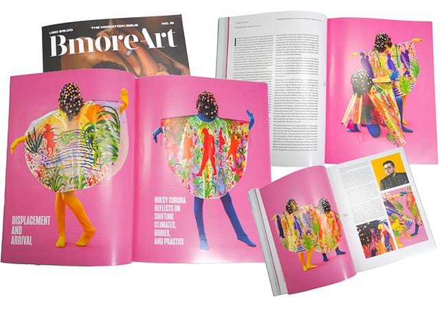 Hoesy Corona featured in the Bmore Art Magazine Spring 2023 issue