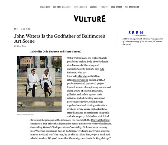 Hoesy Corona (Labbodies) featured in Vulture magazine!!!