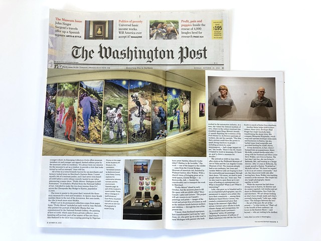 Hoesy Corona's installation Featured in Washington Post magazine print edition