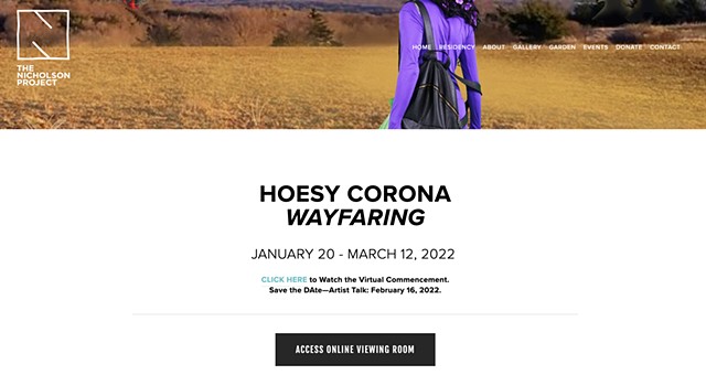 Online viewing room now available for WAYFARING by Hoesy Corona at The Nicholson Project