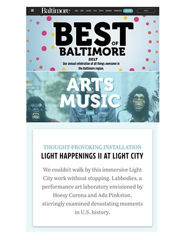 Hoesy Corona in Baltimore Magazine's Best of Baltimore 2017