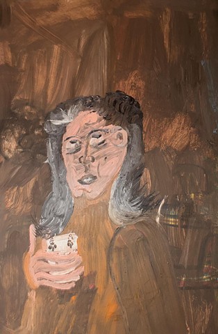 Wise Grey Haired Woman (and the cards)