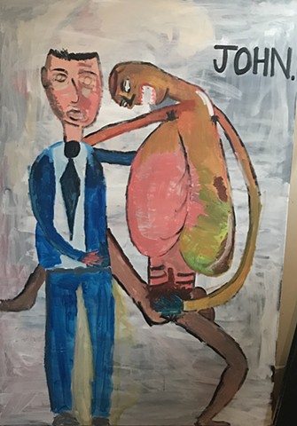 Average John at Stripclub (Hockney)