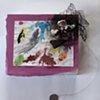 MIX 2017

#6
Mixed media ornament with paillette dangles and homemade caulk accents, and watercolor painting on shipping box 

2017