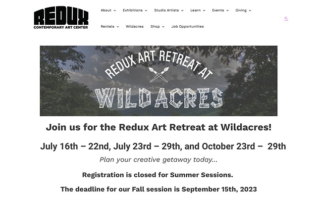 Redux Contemporary Art Center, Charleston,SC & Wildacres Retreat, Little,Switzerland, NC