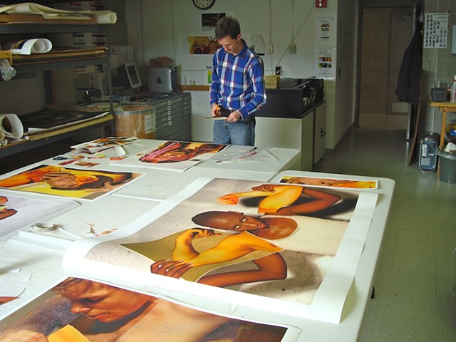 Printing at Alfred University, NY, 2012