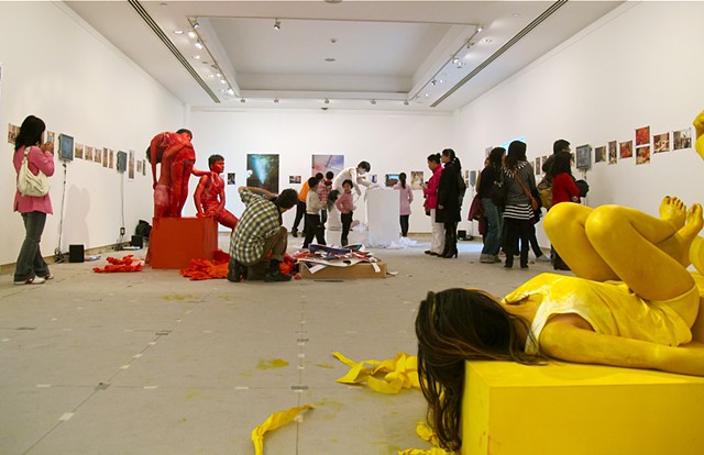  Areas for Action - Shenzhen: Red White Yellow He Xiang Ming Art Museum, Shenzen, China
