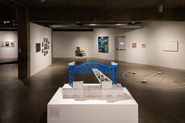 Installation view of Island Time: Galveston Artist Residency - The First Four Years at the Contemporary Arts Museum Houston, 2015. Photo by Gary Zvonkovic.