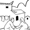 UUA curriculum for ages 3-7 coloring page for the story "The Wise Sailimai, A Muslim Tale from China" 
