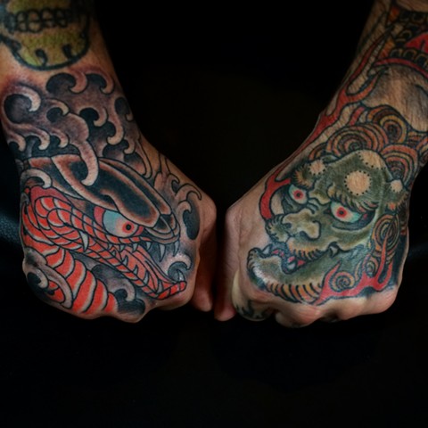 Japanese Hand tattoos