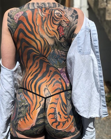 Tiger Backpiece by Fran Massino