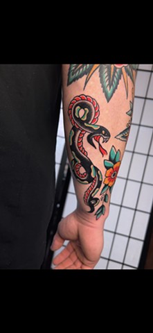 Snake tattoo by Jason Ziegler