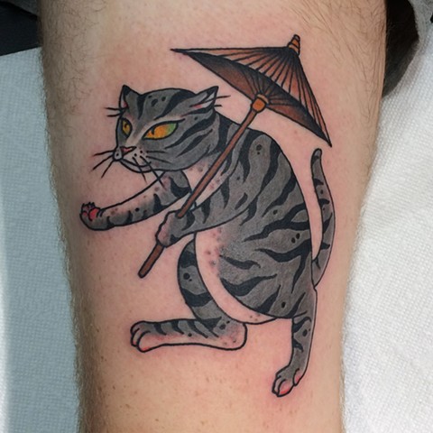 Japanese Cat tattoo