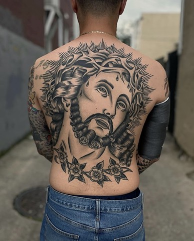 Jesus Backpiece by Andrew Vidakovich