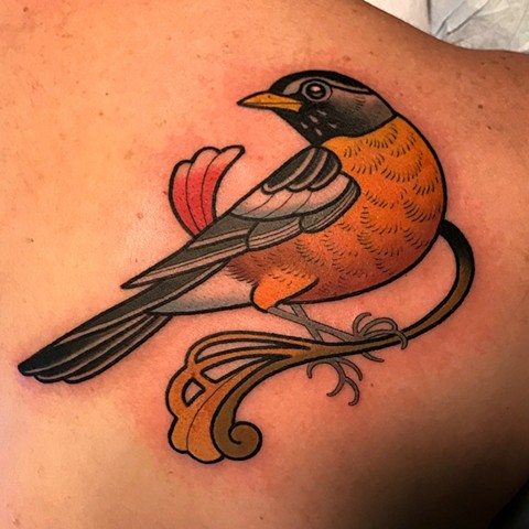 bird tattoo by dave wah at stay humble tattoo company in baltimore maryland the best tattoo shop and artist in baltimore maryland