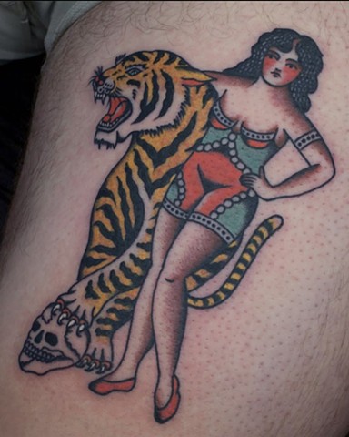 Lady and Tiger by Andrew Vidakovich