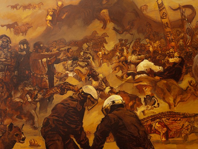 Large War Painting, detail