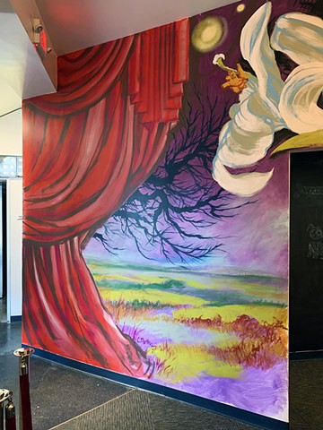 Civic Theatre of Greater Lafayette, Monon Depot Lobby Mural (detail)