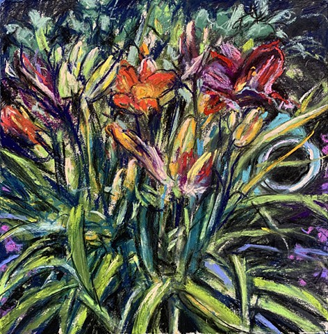 Daylilies & Fallen Vessel