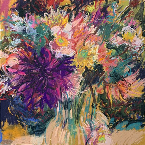 "Late Summer Bouquet w/ Anemone & Dahlias"