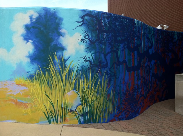 West Lafayette Public Library mural