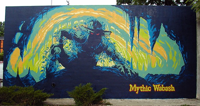 Mythic Wabash mural