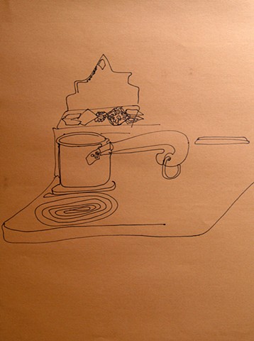 Cat. #501, Stovetop at the Chelsea Hotel, 1990's