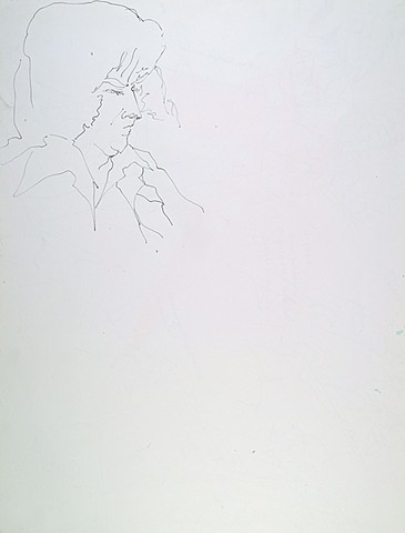 Cat. #1231a, Sketch of unknown man (same as reverse), 1975