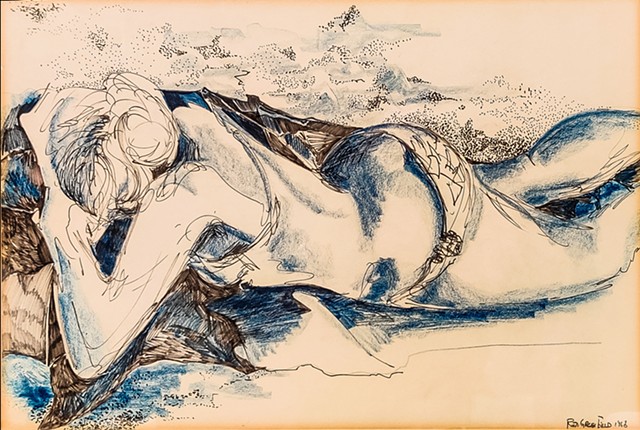 Cat. #2152, Rita lying on side, May 21, 1965
