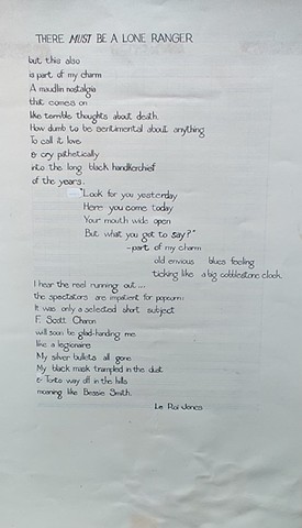 Cat. #2130, Part of Leroi Jones poem style C pen flathead series (2128-2131) - Line 264, 1960