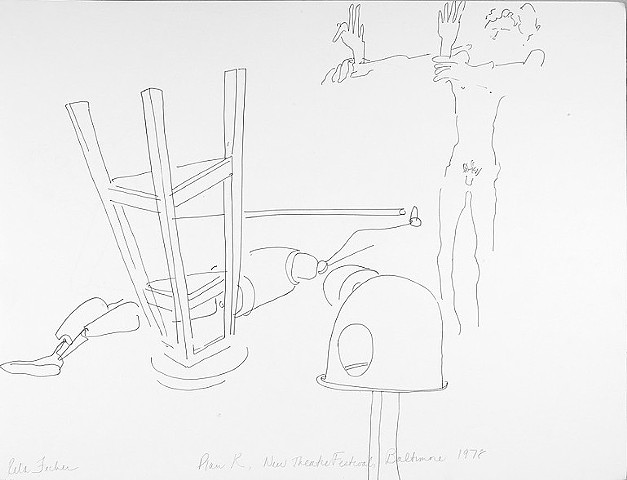 Cat. #1179.1a, Beginning sketch of robot, 1978