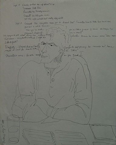 Cat. #89, Portrait of Spalding Gray, with dialogue, December 1980