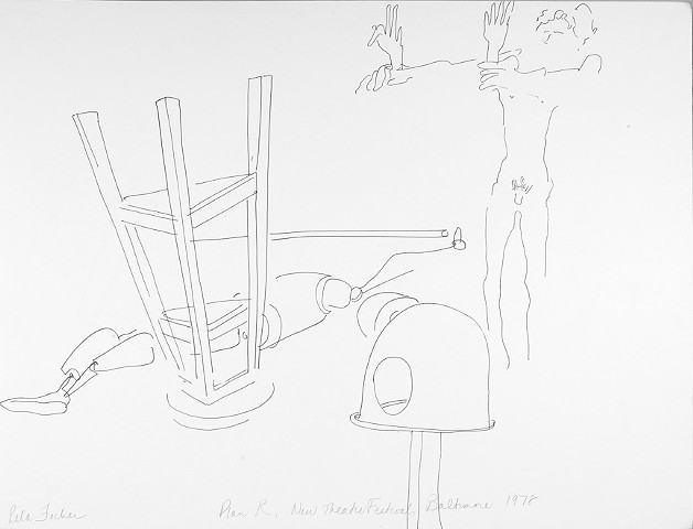 Cat. #1179, Beginning sketch of robot, 1978