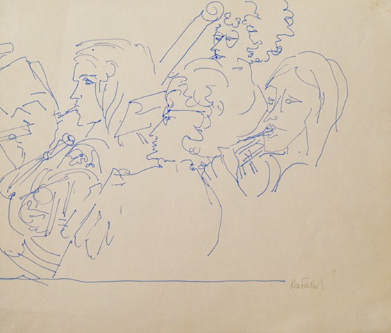 Cat. #353, Four Musicians, 1970's?