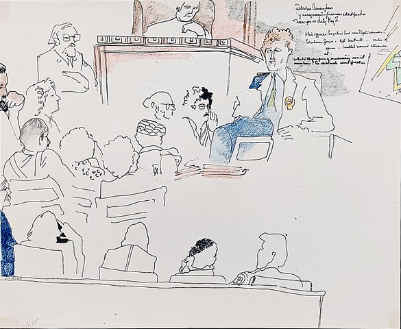Cat. #1533, Trial of Bell, Bottom, Washington, Torres, and Torres, February 27, 1975