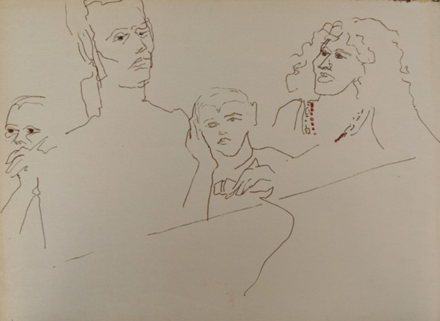 Cat. #196, Portrait of Four People, Manuel Dominquez & Unknowns, 1972?