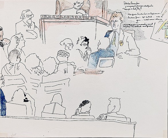 Cat. #1533, Trial of Bell, Bottom, Washington, Torres, and Torres, February 27, 1975