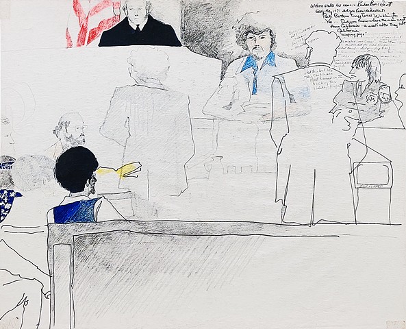 Cat. #1542, Trial of Bell, Bottom, Washington, Torres, and Torres, March 24, 1975
