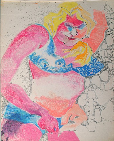 Portrait of a Woman in Bikini, 1966?, Cat. #397