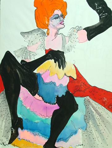 Cat. #926, Jane Avril - based on Toulouse-Lautrec poster, 1982
