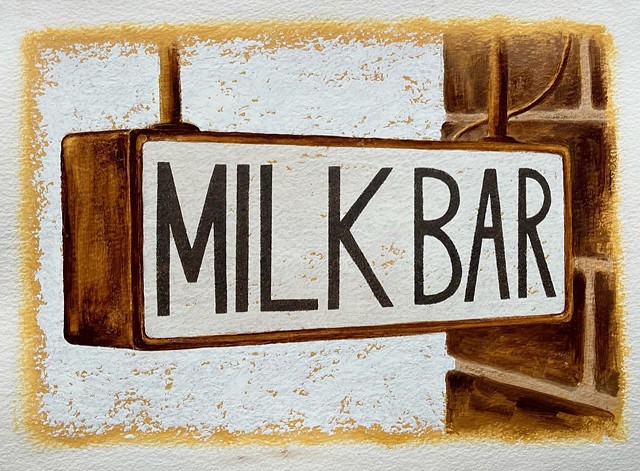 Milk Bar Sign #4 (Chocolate)