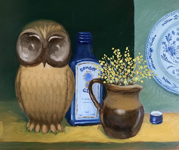 Still-Life With Wooden Owl